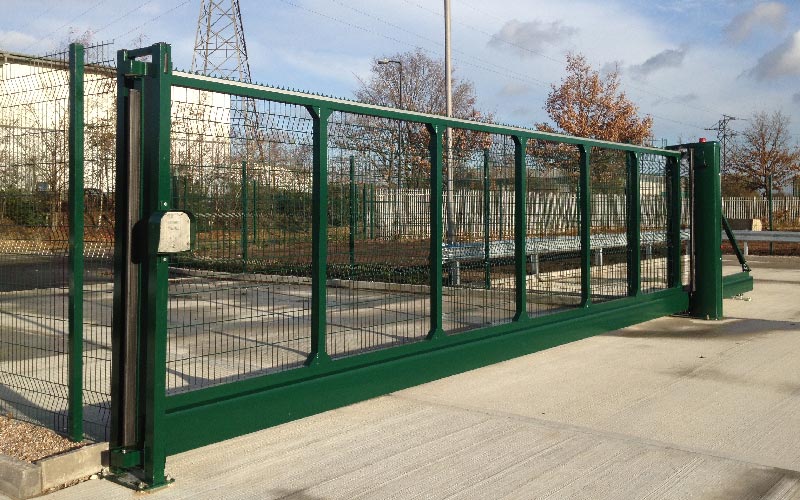 commercial cantilever gates installation