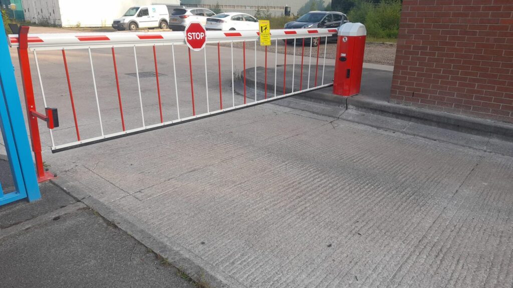 commercial vehicle barrier installation